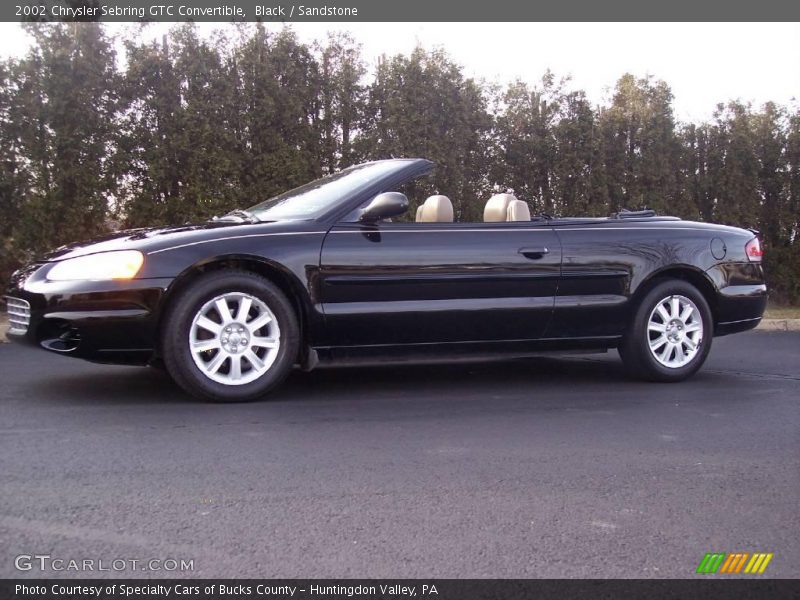 Black / Sandstone 2002 Chrysler Sebring GTC Convertible