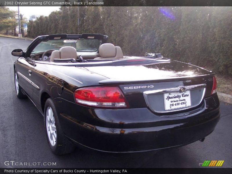 Black / Sandstone 2002 Chrysler Sebring GTC Convertible