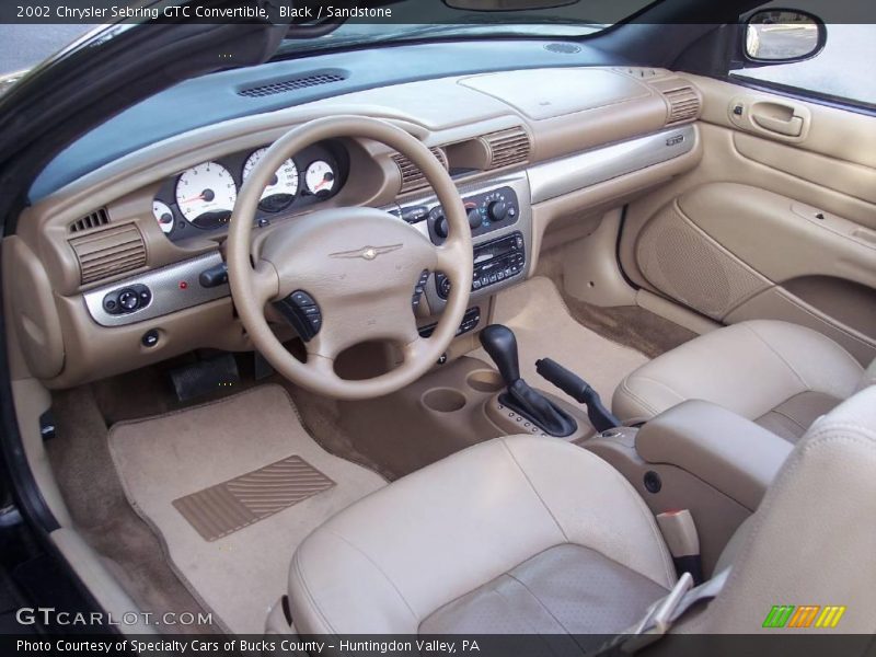 Black / Sandstone 2002 Chrysler Sebring GTC Convertible