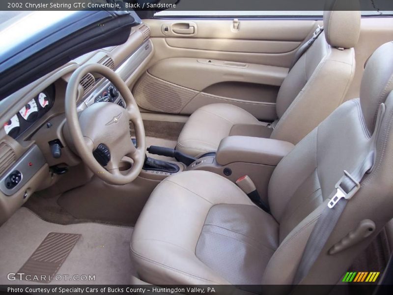 Black / Sandstone 2002 Chrysler Sebring GTC Convertible
