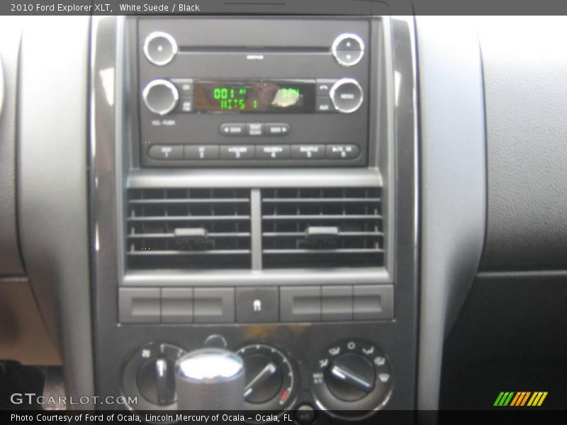 White Suede / Black 2010 Ford Explorer XLT