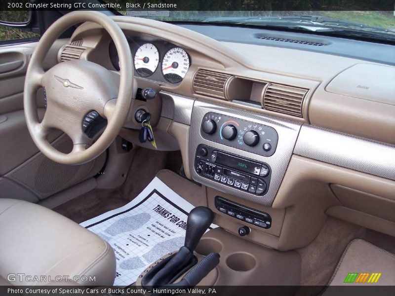 Black / Sandstone 2002 Chrysler Sebring GTC Convertible
