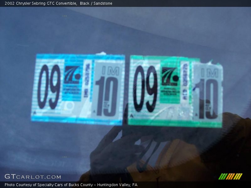 Black / Sandstone 2002 Chrysler Sebring GTC Convertible