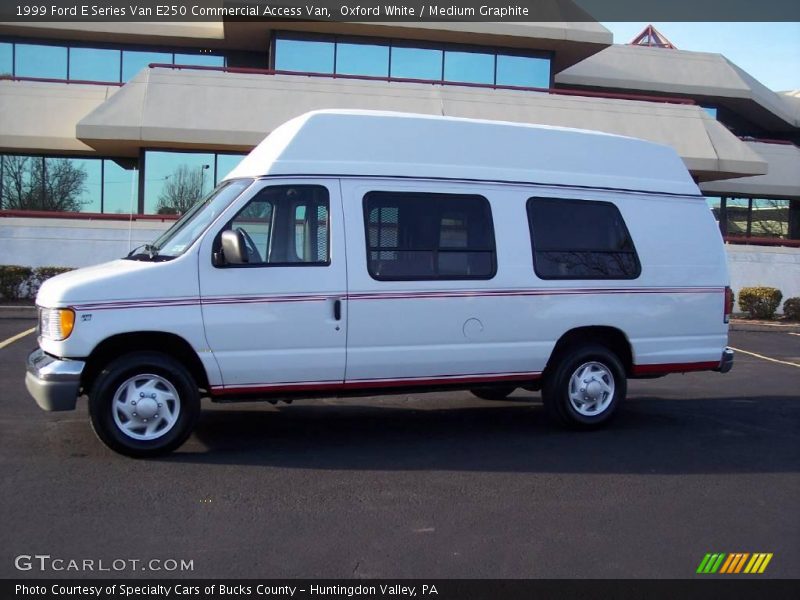 Oxford White / Medium Graphite 1999 Ford E Series Van E250 Commercial Access Van