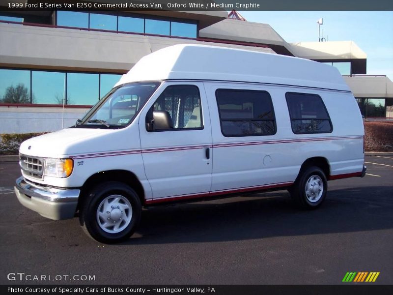 Oxford White / Medium Graphite 1999 Ford E Series Van E250 Commercial Access Van
