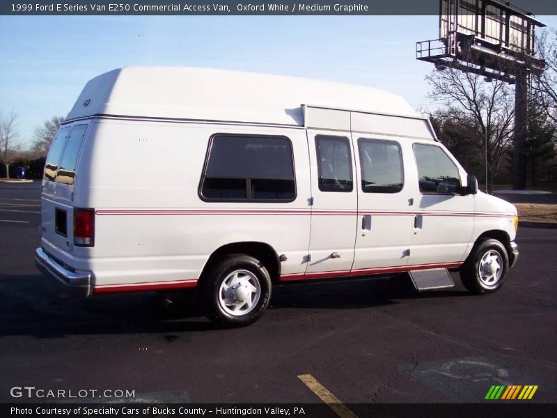 Oxford White / Medium Graphite 1999 Ford E Series Van E250 Commercial Access Van
