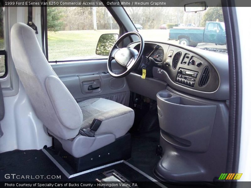 Oxford White / Medium Graphite 1999 Ford E Series Van E250 Commercial Access Van