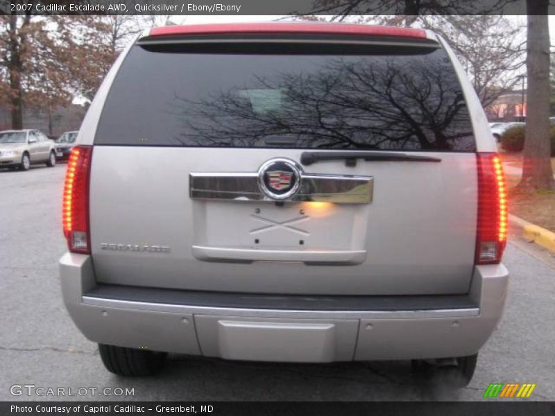 Quicksilver / Ebony/Ebony 2007 Cadillac Escalade AWD