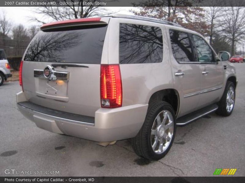 Quicksilver / Ebony/Ebony 2007 Cadillac Escalade AWD