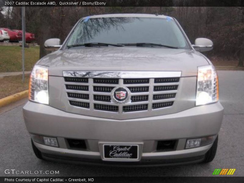 Quicksilver / Ebony/Ebony 2007 Cadillac Escalade AWD