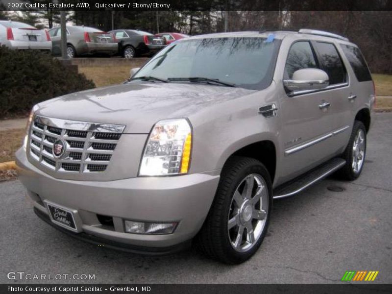 Quicksilver / Ebony/Ebony 2007 Cadillac Escalade AWD
