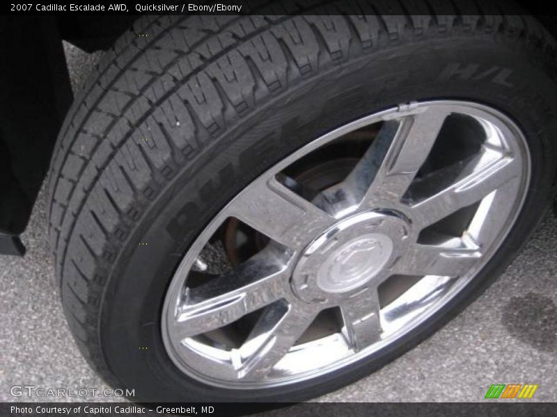 Quicksilver / Ebony/Ebony 2007 Cadillac Escalade AWD