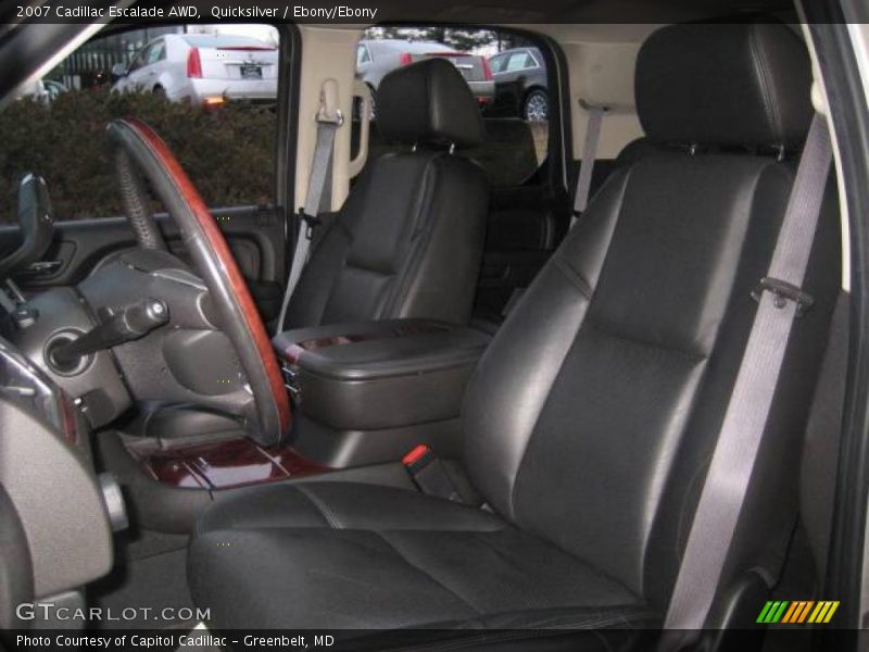 Quicksilver / Ebony/Ebony 2007 Cadillac Escalade AWD