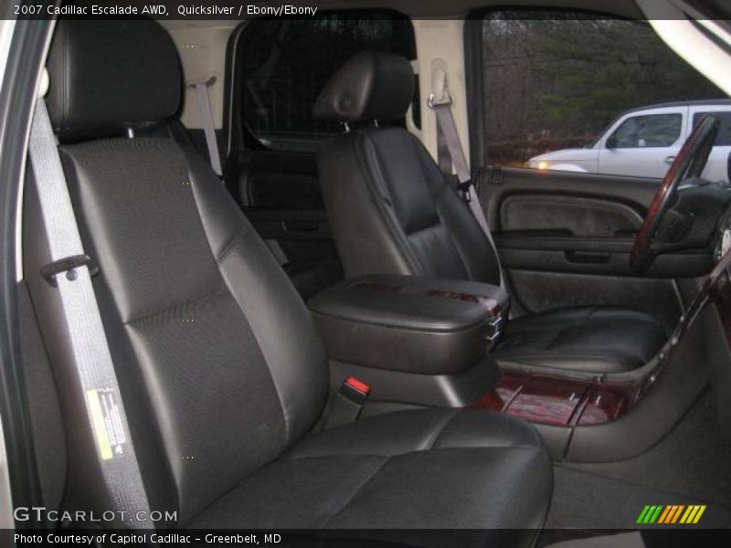 Quicksilver / Ebony/Ebony 2007 Cadillac Escalade AWD