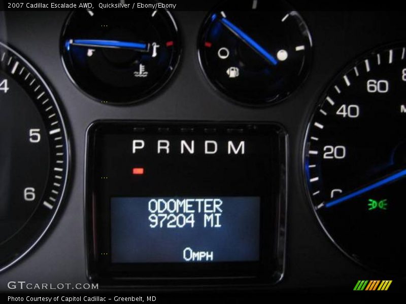 Quicksilver / Ebony/Ebony 2007 Cadillac Escalade AWD