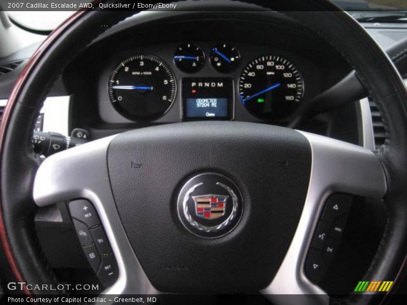 Quicksilver / Ebony/Ebony 2007 Cadillac Escalade AWD