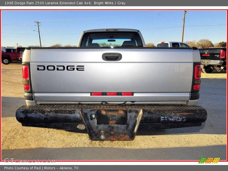 Bright White / Gray 1998 Dodge Ram 2500 Laramie Extended Cab 4x4