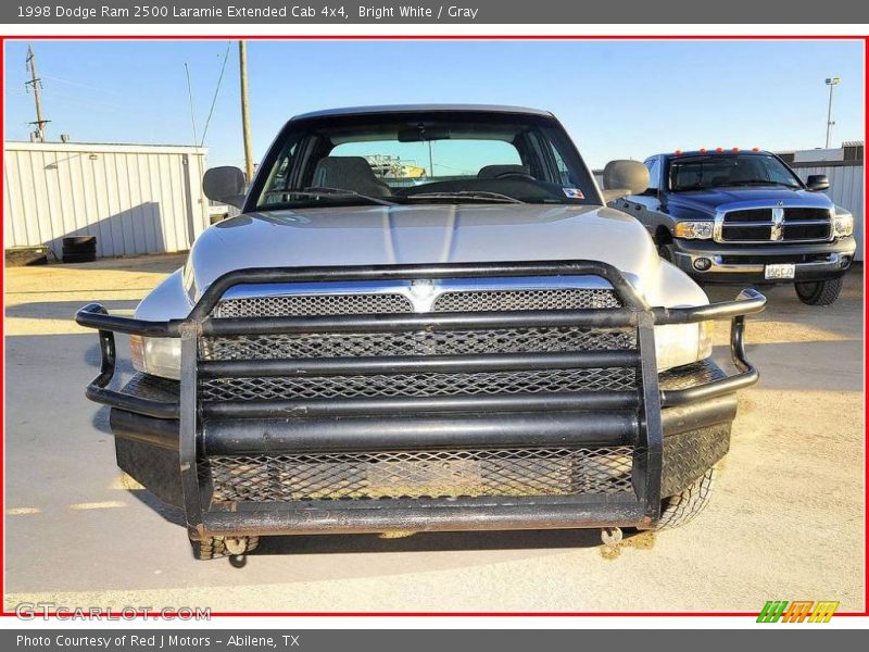 Bright White / Gray 1998 Dodge Ram 2500 Laramie Extended Cab 4x4