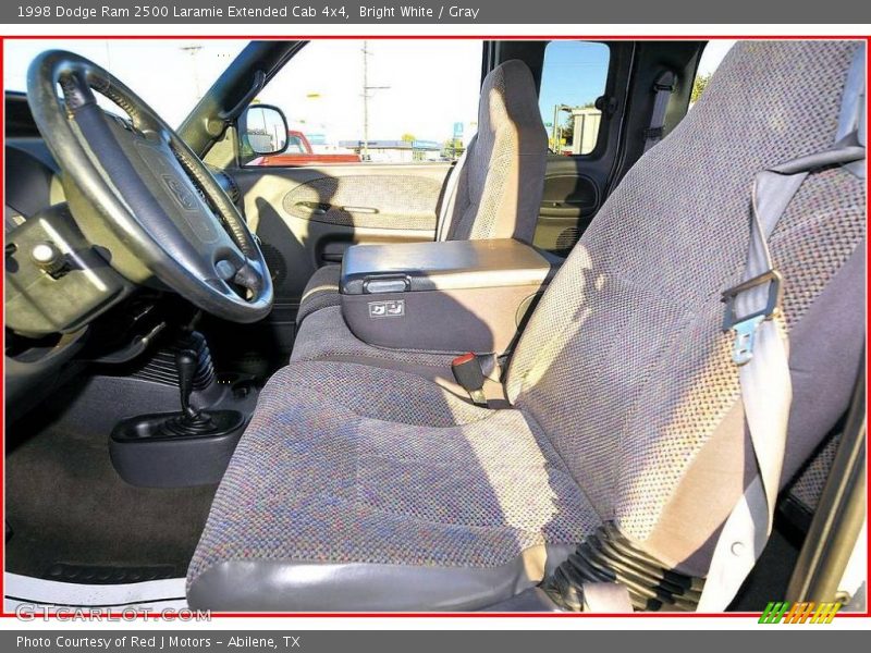 Bright White / Gray 1998 Dodge Ram 2500 Laramie Extended Cab 4x4