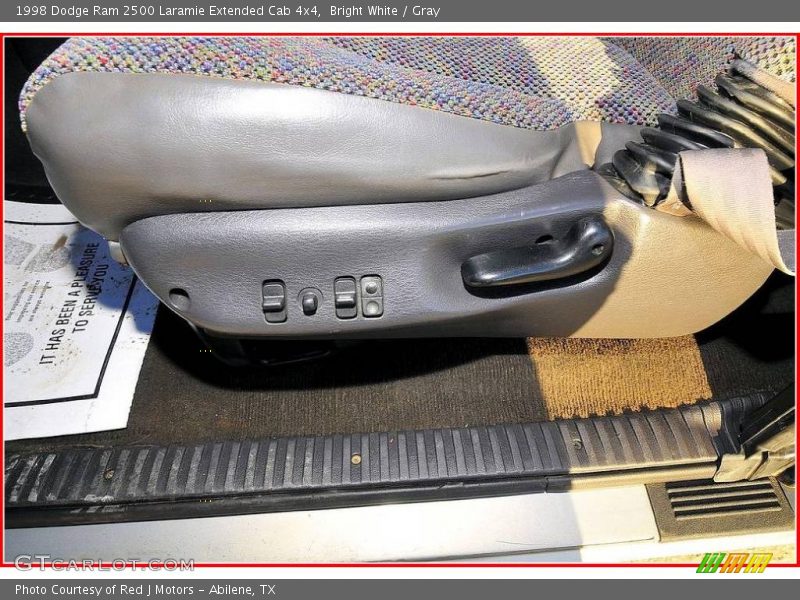 Bright White / Gray 1998 Dodge Ram 2500 Laramie Extended Cab 4x4