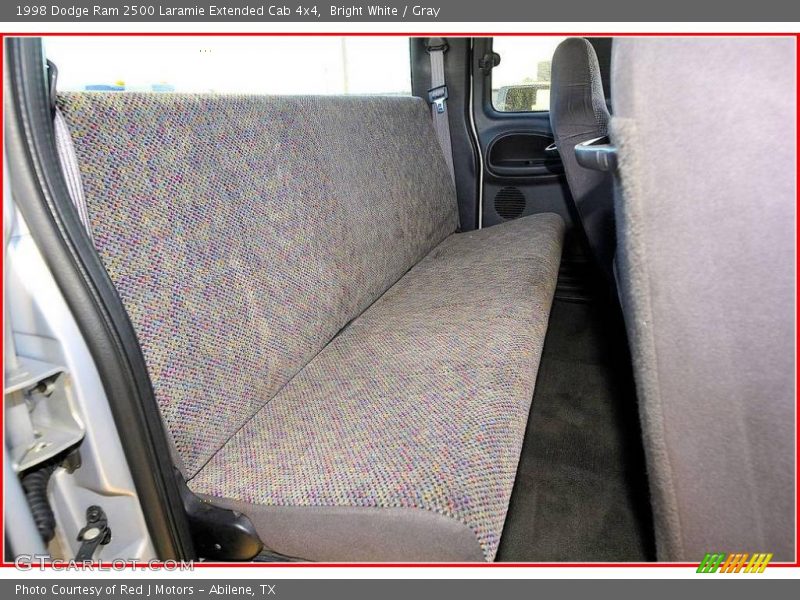 Bright White / Gray 1998 Dodge Ram 2500 Laramie Extended Cab 4x4