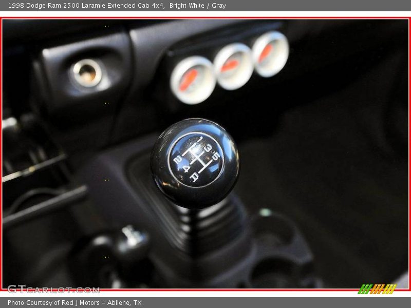 Bright White / Gray 1998 Dodge Ram 2500 Laramie Extended Cab 4x4