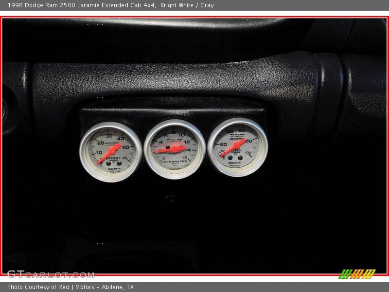 Bright White / Gray 1998 Dodge Ram 2500 Laramie Extended Cab 4x4