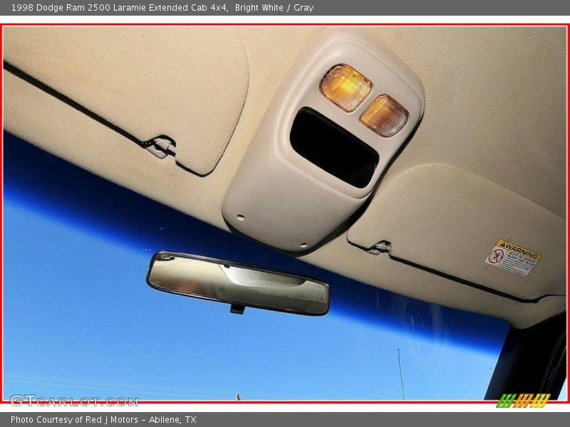 Bright White / Gray 1998 Dodge Ram 2500 Laramie Extended Cab 4x4