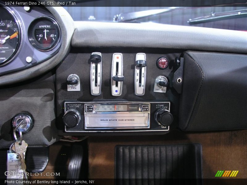 Controls of 1974 Dino 246 GTS