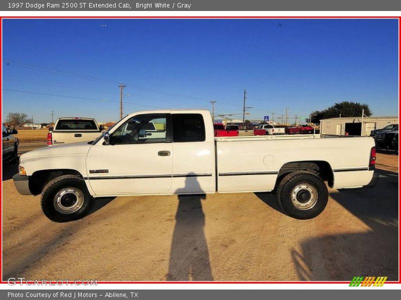 Bright White / Gray 1997 Dodge Ram 2500 ST Extended Cab