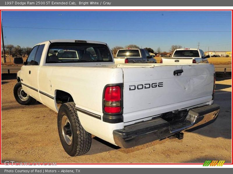Bright White / Gray 1997 Dodge Ram 2500 ST Extended Cab