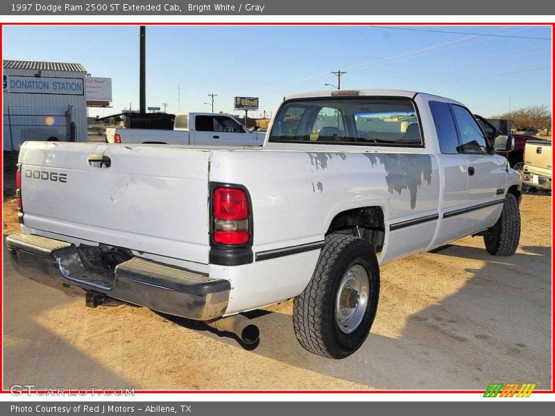 Bright White / Gray 1997 Dodge Ram 2500 ST Extended Cab