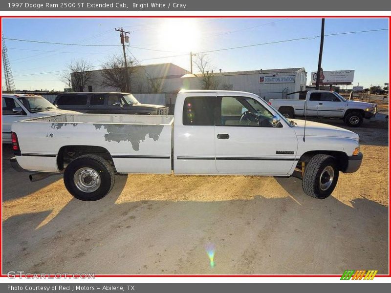 Bright White / Gray 1997 Dodge Ram 2500 ST Extended Cab