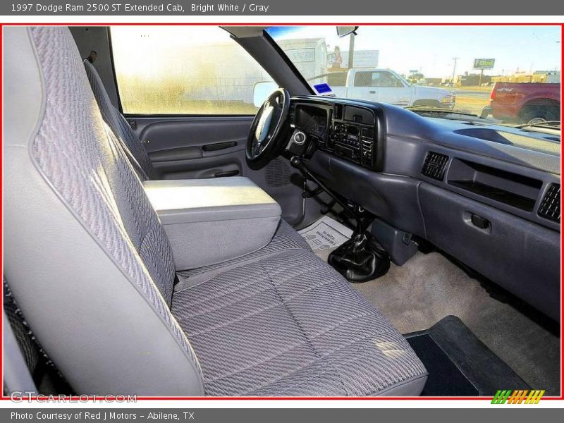 Bright White / Gray 1997 Dodge Ram 2500 ST Extended Cab