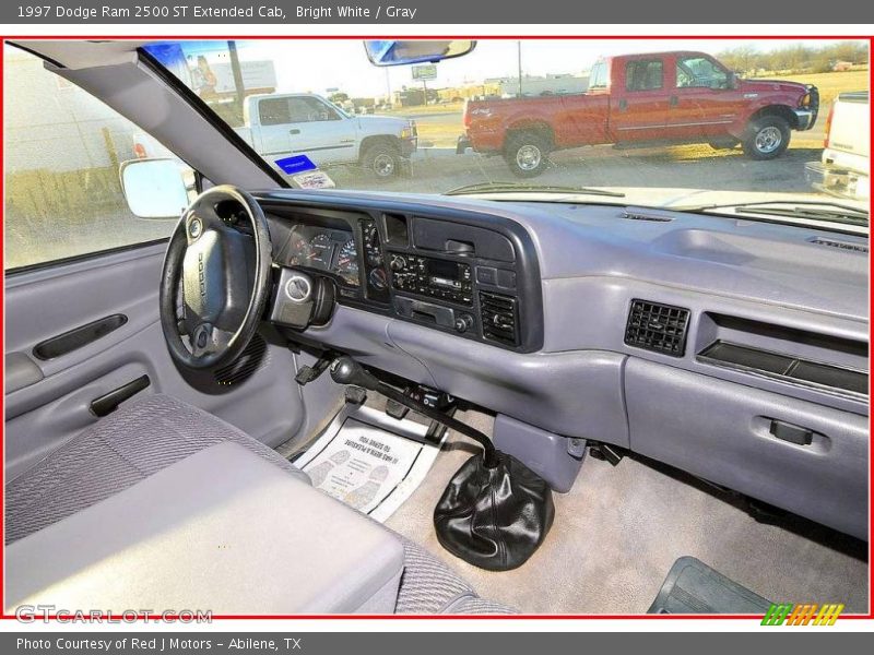 Bright White / Gray 1997 Dodge Ram 2500 ST Extended Cab