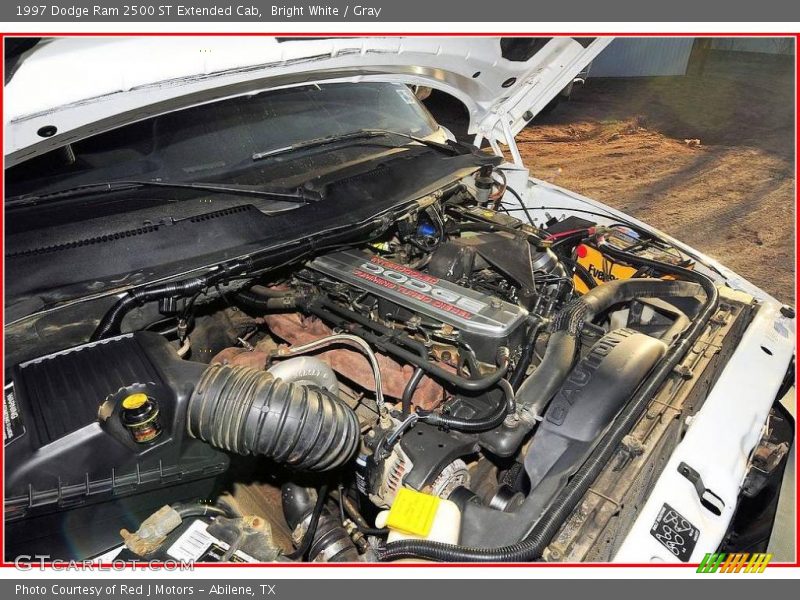 Bright White / Gray 1997 Dodge Ram 2500 ST Extended Cab