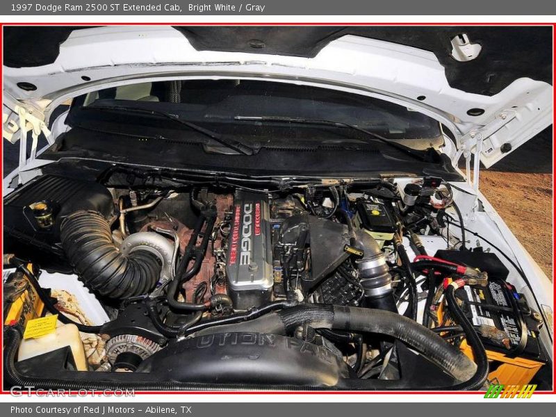 Bright White / Gray 1997 Dodge Ram 2500 ST Extended Cab