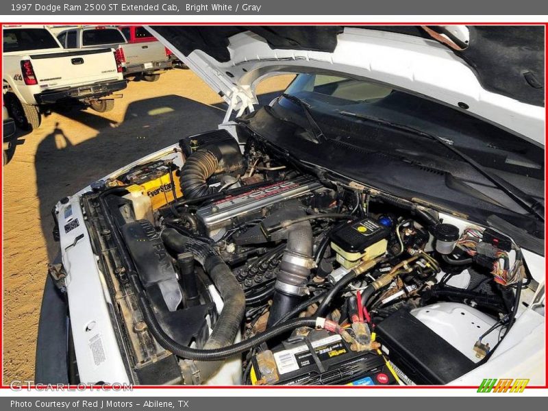 Bright White / Gray 1997 Dodge Ram 2500 ST Extended Cab