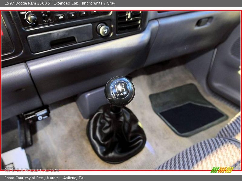 Bright White / Gray 1997 Dodge Ram 2500 ST Extended Cab