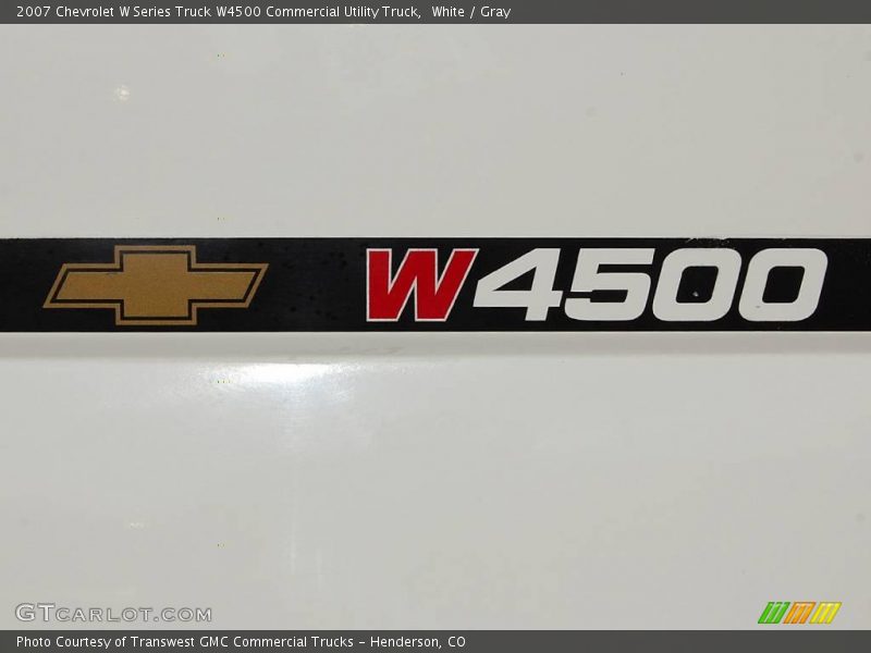 White / Gray 2007 Chevrolet W Series Truck W4500 Commercial Utility Truck