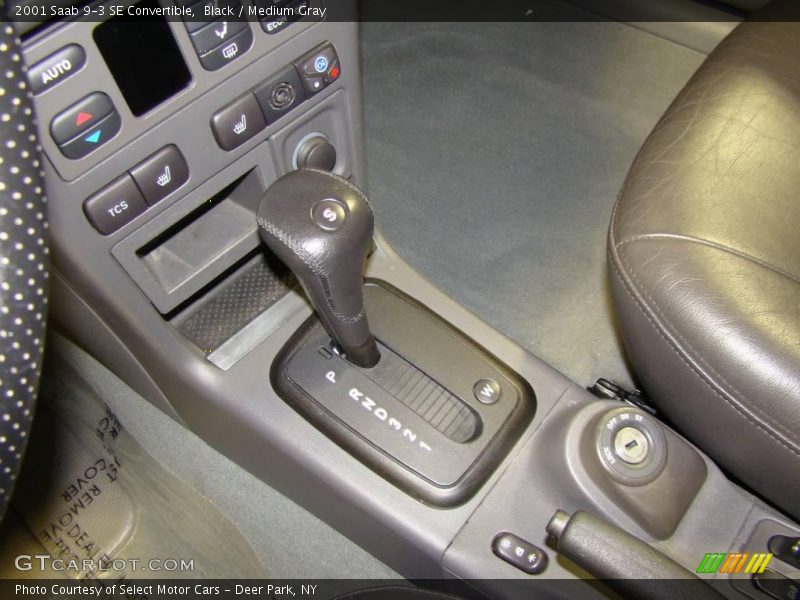 Black / Medium Gray 2001 Saab 9-3 SE Convertible