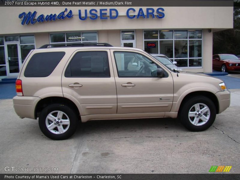 Dune Pearl Metallic / Medium/Dark Flint 2007 Ford Escape Hybrid 4WD