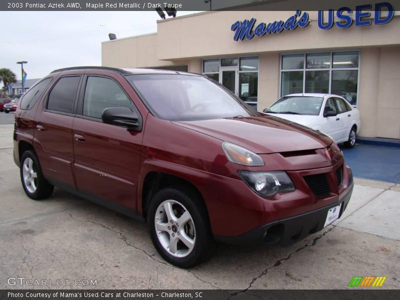 Maple Red Metallic / Dark Taupe 2003 Pontiac Aztek AWD
