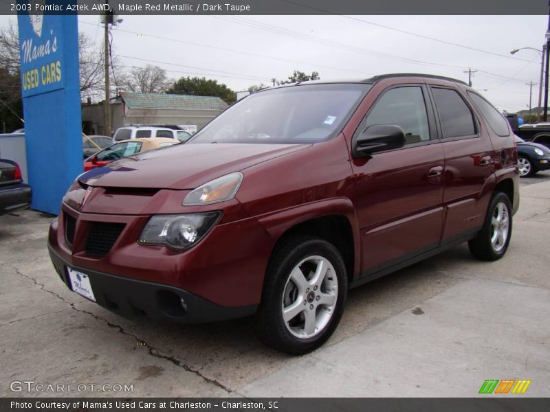 Maple Red Metallic / Dark Taupe 2003 Pontiac Aztek AWD