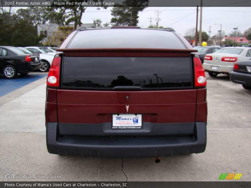 Maple Red Metallic / Dark Taupe 2003 Pontiac Aztek AWD