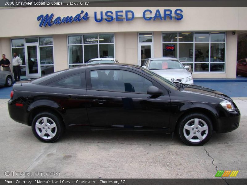 Black / Gray 2008 Chevrolet Cobalt LS Coupe