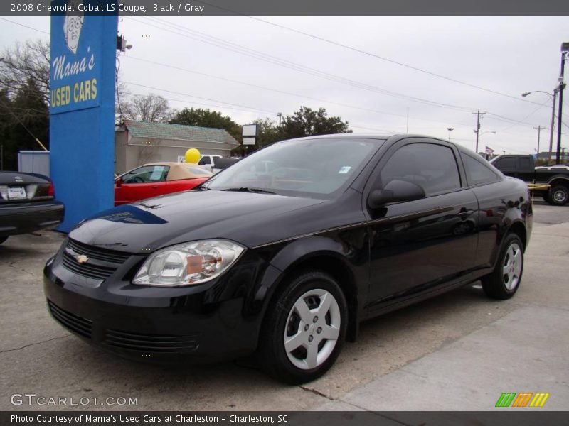 Black / Gray 2008 Chevrolet Cobalt LS Coupe