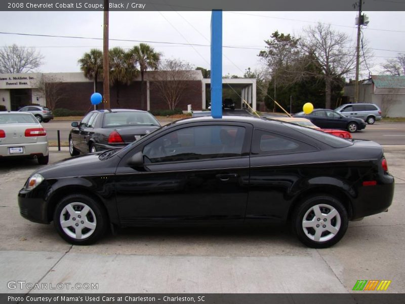 Black / Gray 2008 Chevrolet Cobalt LS Coupe