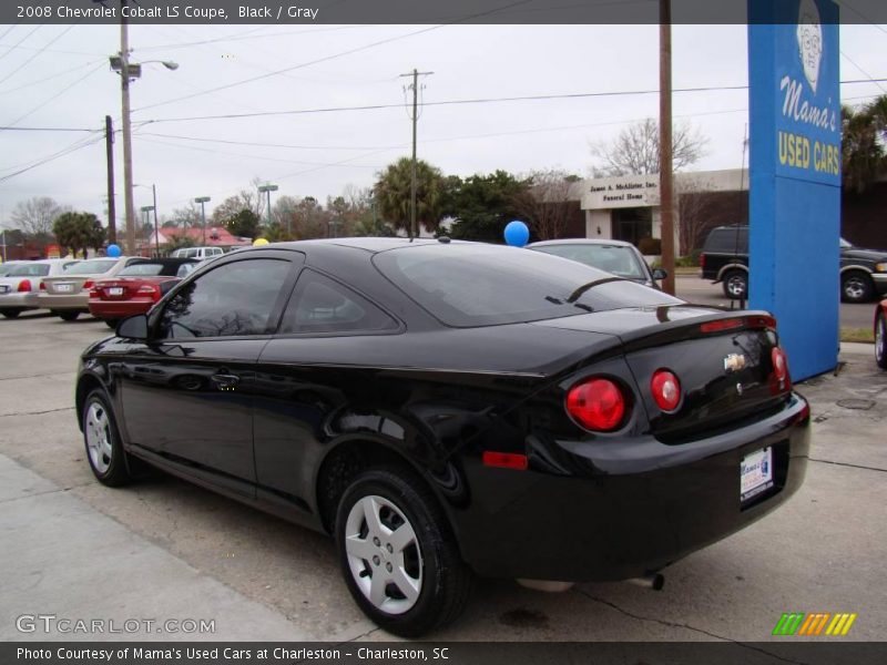 Black / Gray 2008 Chevrolet Cobalt LS Coupe