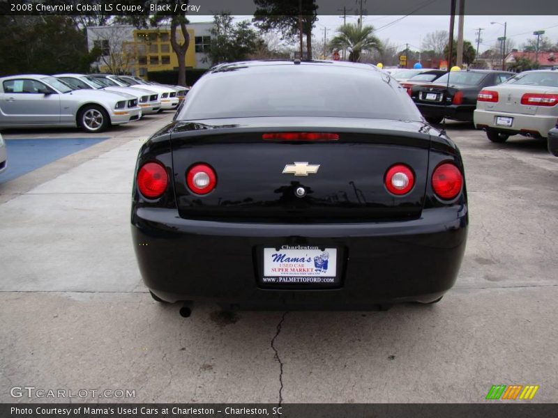 Black / Gray 2008 Chevrolet Cobalt LS Coupe